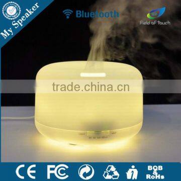 Model H20 high end air humidifier led bluetooth speaker mist spray