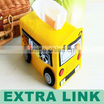 Yellow Car Shaped Cardboard Paper Tissue Packing Box Wholesale