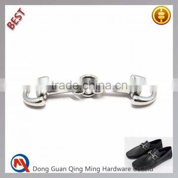 Silver Fashion Design Metal Shoe Buckles Chains