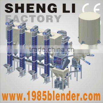 Concrete batch mixing plant