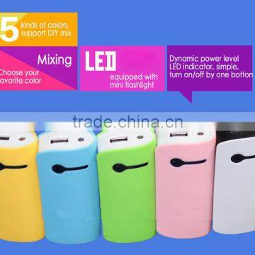 Wholesale New Online Fashion Mobile Charger 18650 Power Bank 5200mah photo-2