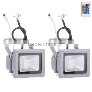 led rgb flood light 10w 20w 30w with IR or RF remote controller