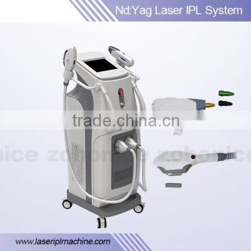 E9S best IPL/nd yag Laser tattoo removal hair removal 2 in 1 machine