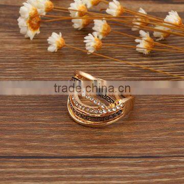 Korea Style Cheap Jewelry Online Rose Gold Crystal Rings photo-5