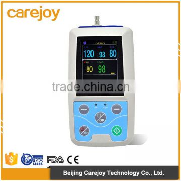 2016 new product big color LCD 24 hours SpO2 ambulatory monitoring ABPM system