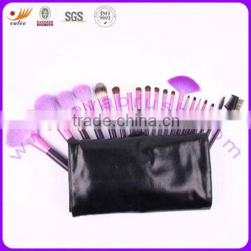 Attractive color of 20pcs Professional Cosmetic brush set with pouch