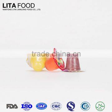 China Wholesale Snacks!100pcs Assorted Mini Cup Jelly Candy in Cute Animal Jar