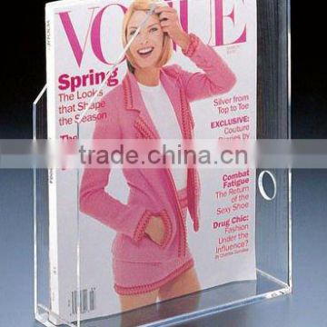 clear handmade acrylic standing A4 sheet paper holder