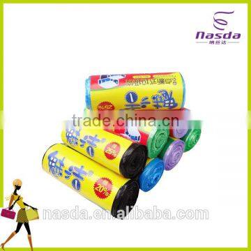 Portable plastic garbage bag,15 microns