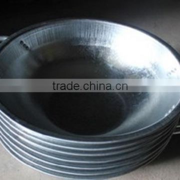 Galvanized head pan for construction to Africa market