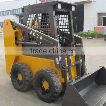 crawler skid steer loader with snow blower