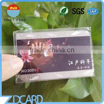 Stainless Steel Card With Magnetic Stripe Metal VIP Member Card