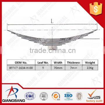 89707-1634-H-00 China Leaf Spring for Truck for JAPAN AUTOMOBILE