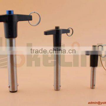 Double Ball 304 Stainless Steel T Handle Push Button Quick Relase Pin With Stainless Ring photo-4
