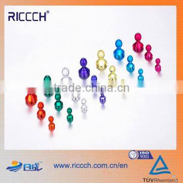 48 Acrylic Assorted Color Magnetic Push Pins-Perfect Magnet Set for Maps Magnets, Calendar Magnets, Whiteboard Magnets photo-2