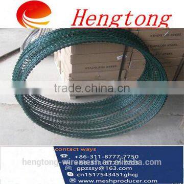 China new products/galvanized razor wire from Hengtong factory