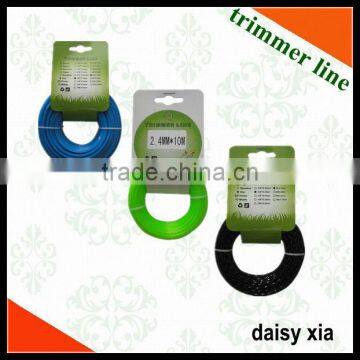 3.0 mm heavy duty nylon grass trimmer line for garden with good abrasion resistance