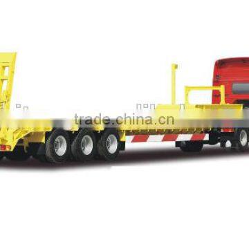 Tri-axle 60 Tons Extendable Low Bed Semi Trailer, Wind Power Transporter Truck Trailer photo-2