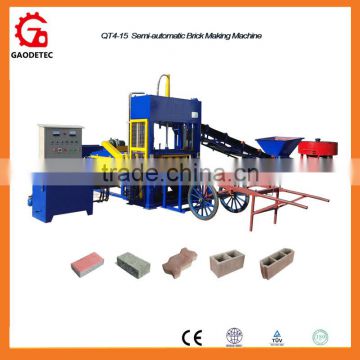 QT4-15 Semi-Automatic Fly Ash Cement Brick Making Machine Price in india