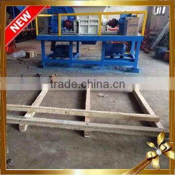 Multipurpose Tires and plastic glass bottles two shaft crushing machine