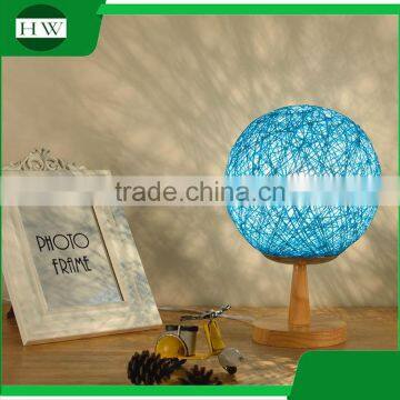 Wooden Decorative Garden Cane Twine Eye Protection Usb Rechargeable Dimmable Led Study Reading Desk Table Night Light Lamp photo-2