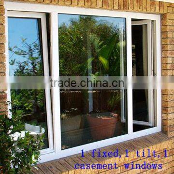 Sound insulation pvc casement windows / doors for sale