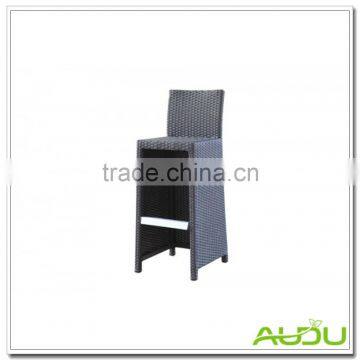 Rattan Stool/Outdoor Rattan Bar Stool With Red Cushion photo-2
