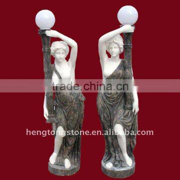 Outdoor Marble Statue Light