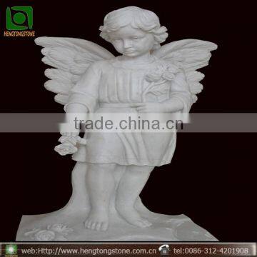 Hot Sale Natural Headstone With Angel Engraving