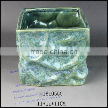 modern cheap glazed ceramic flower pot