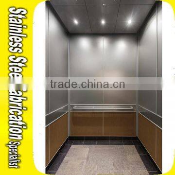 Color Coating Etching Decorative Stainless Steel Elevator Cabin photo-2