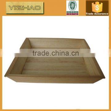 Hot Sale FSC Antiuqe homemade disposable wood bamboo serving fast food bed tray