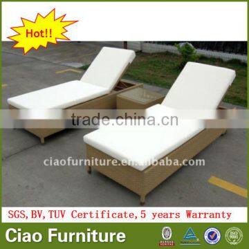 wholesale garden poolside lounge furniture rattan lounge chair