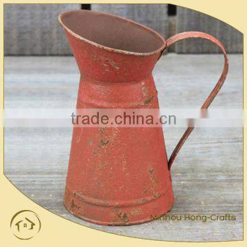 2016 antique red oil paint jug spanish water jug antique brass jugs