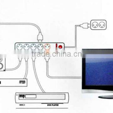Energy Saving Master Slave Control Extension Socket Power Strip Standby Power Killer photo-2