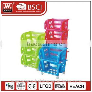 2016 new item kitchen plastic rack 3 layers/4 layers/5 layers rack for home storage