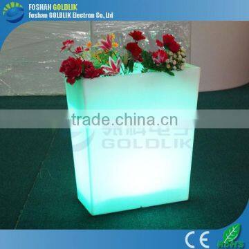 Wifi Control Garden Use Discharge Water Plastic LED Flower Pot