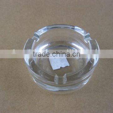 8.5cm high quality colored or clear round glass ashtray