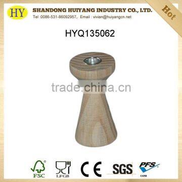 2015 china supplier unfinished wooden candle holder wholesale