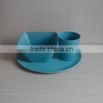 BSCI Audit Biodegradable Eco Bamboo Fiber Dinnerware Set(BC-CS1030)