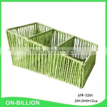 Office Promotional Colorful Paper Weaving Magazine Basket photo-2