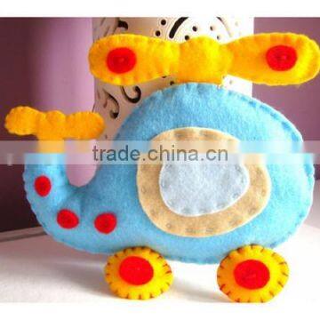 Hot sell Baby Nursery Decor Felt Stuffed Animal Plush Toy,Helicopter Nursery Decor cat made in China