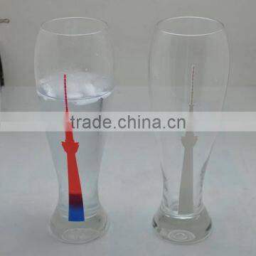 Painted Christmas Color Changing Glasses Mug photo-6