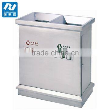 Best garbage collection equipment,metal open trash bin segregation