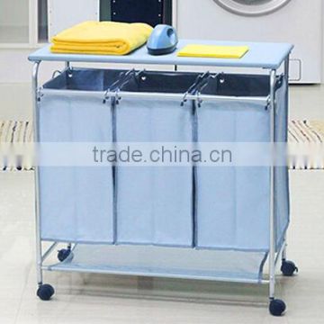 Wheeled Style and Hotel Usage laundry trolley laundry hamper with ironing board