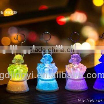 Cheap Wholesale Plastic Acrylic Led Pretty Girl Businese Card Holder photo-2