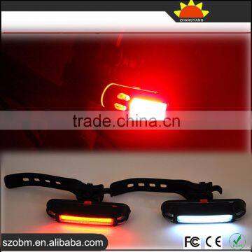 New Arrival 3 Mode RED/White Light LED Bicycle Safety Front/Tail Light Set With USB Charger photo-5