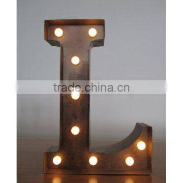 L shape letters led marquee letter