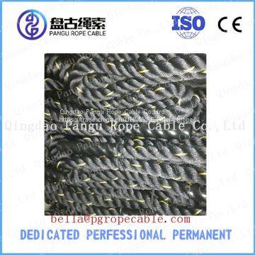 38mm Yellow Line Black Color Gym Battle Rope photo-3