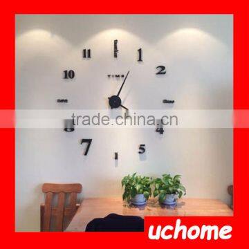 UCHOME Modern Home Decoration 3D DIY Sticker Wall Clock photo-3